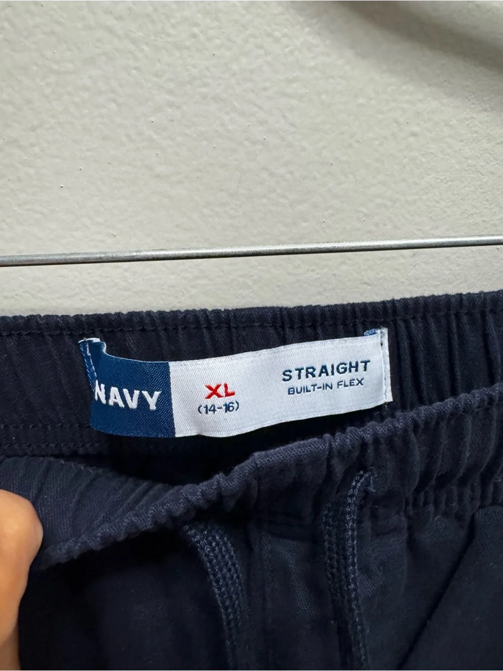 NWOT Youth Old Navy Navy Straight Built-in Flex Casual Pants
